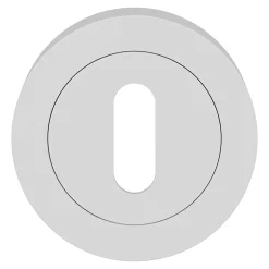 GoodHome Rosace de fonction rond à visser à serrure Duod mat blanc Ø50mm- Poignée De Porte
