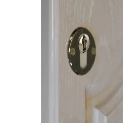 GoodHome Rosace de fonction rond à visser brillant or Ø48mm- Poignée De Porte