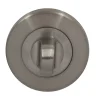 Rosace de fonction rond à visser à condamnation Duod acier effet nickel satin gris Ø52mm- Poignée De Porte