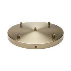 Girard Sudron Rosace plafond ronde métal bronze 5 sorties pour câble 7 mm -- Moulure Et Rosace De Plafond