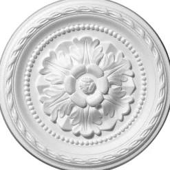 Rosace polystyrène Danielle ø30 cm blanc- Moulure Et Rosace De Plafond