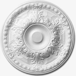 Moulure Et Rosace De Plafond<Rosace polystyrène Emilia ø50 cm blanc