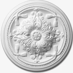 Rosace polystyrène Esmeralda ø45 cm blanc- Moulure Et Rosace De Plafond