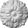 Moulure Et Rosace De Plafond<Rosace polystyrène Fleuri blanc diamètre.32 cm