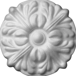 Moulure Et Rosace De Plafond<Rosace polystyrène Fleuri blanc diamètre.32 cm