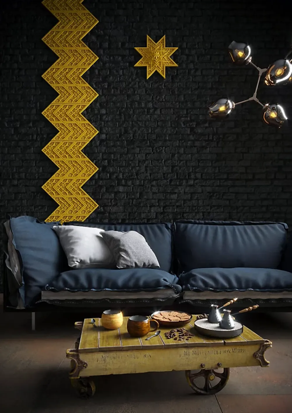Profhome Rosace 157501 Dalle de plafond Élément décoratif 3d panneau mural 53,5 x 53,5 cm- Moulure Et Rosace De Plafond