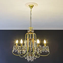 Profhome Moulure Et Rosace De Plafond<Rosace 156013 Élement décorative Élement pour plafond diametre 26 cm
