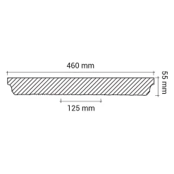 Profhome Rosace 156033 Élement décorative Élement pour plafond diametre 46 cm- Moulure Et Rosace De Plafond