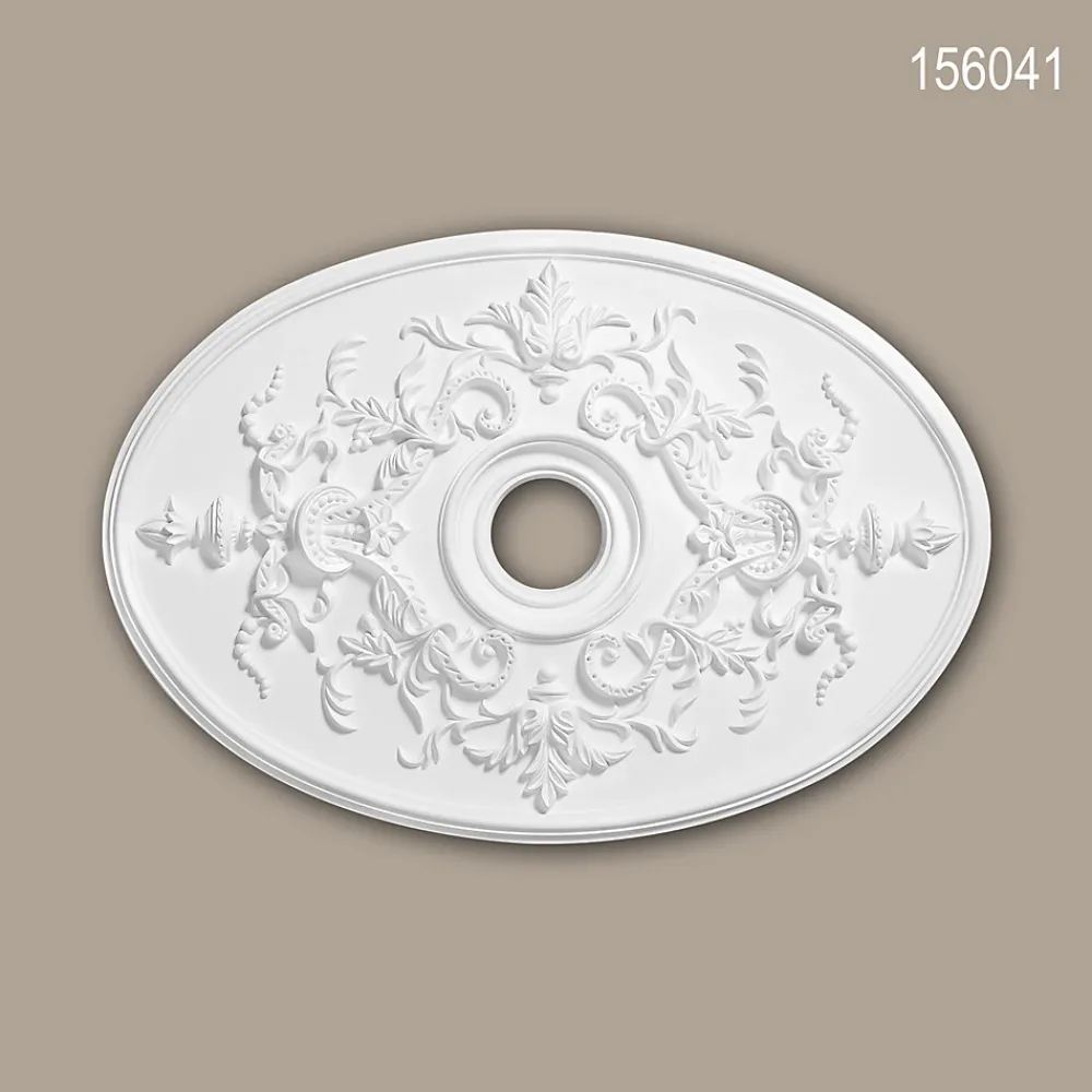 Profhome Moulure Et Rosace De Plafond<Rosace 156041 Élement décorative Élement pour plafond 78,5 x 54,4 cm