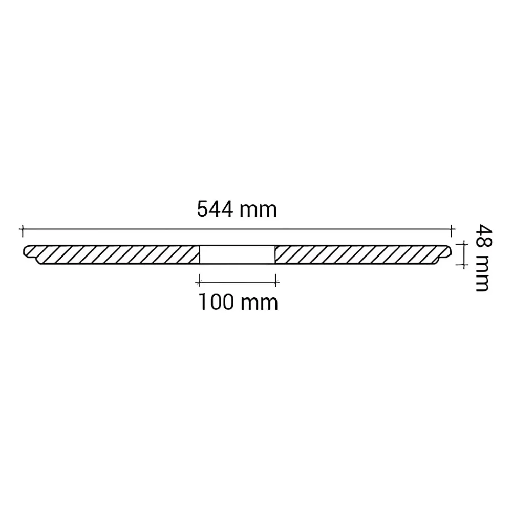 Profhome Moulure Et Rosace De Plafond<Rosace 156041 Élement décorative Élement pour plafond 78,5 x 54,4 cm