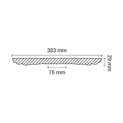Profhome Moulure Et Rosace De Plafond<Rosace 156027 Élement décorative Élement pour plafond diametre 38,3 cm