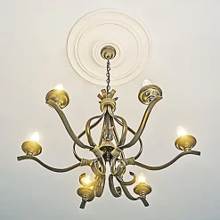 Profhome Moulure Et Rosace De Plafond<Rosace 156015 Élement décorative Élement pour plafond diametre 55,5 cm