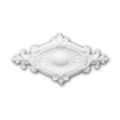 Profhome Moulure Et Rosace De Plafond<Rosace 156043 Élement décorative Élement pour plafond 58,5 x 31,5 cm