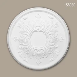 Profhome Rosace 156030 Élement décorative Élement pour plafond diametre 39,5 cm- Moulure Et Rosace De Plafond