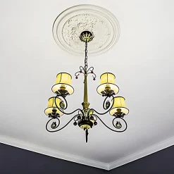 Profhome Moulure Et Rosace De Plafond<Rosace 156001 Élement pour plafond Élement décorative diametre 69,5 cm
