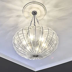 Profhome Moulure Et Rosace De Plafond<Rosace 156002 Élement pour plafond Élement décorative diametre 52 cm
