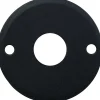 Brionne Poignée De Porte<Rosace ronde acier noire - Bec de cane -