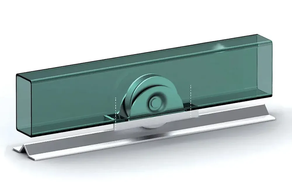 Ibfm Roue pour portail coulissant monture à support intérieur 1 roulement gorge V - 30 300- Accesoire Pour Volet