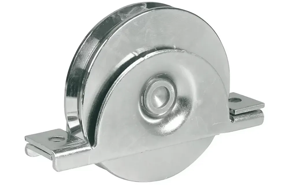 Ibfm Roue pour portail coulissant monture à support intérieur 1 roulement gorge V - 30 300- Accesoire Pour Volet