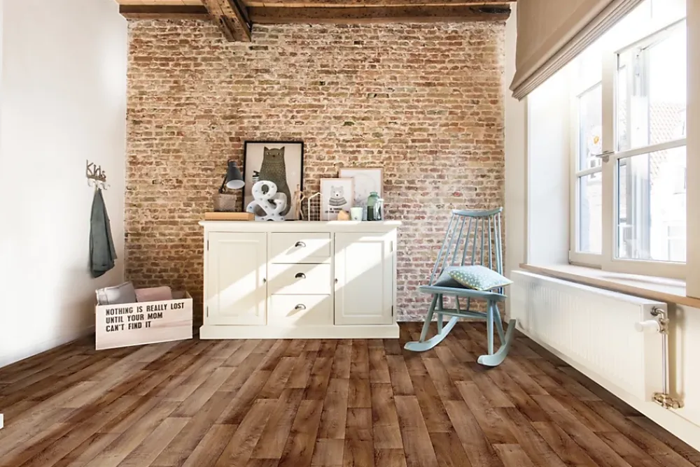 Lino Sol Vinyle Pvc<Rouleau PVC Ecofloor chêne moyen L.2 m (vendu au m²)