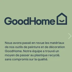 GoodHome Roulette à papier peint souple 24cm x 6cm- Outils Du Tapissier
