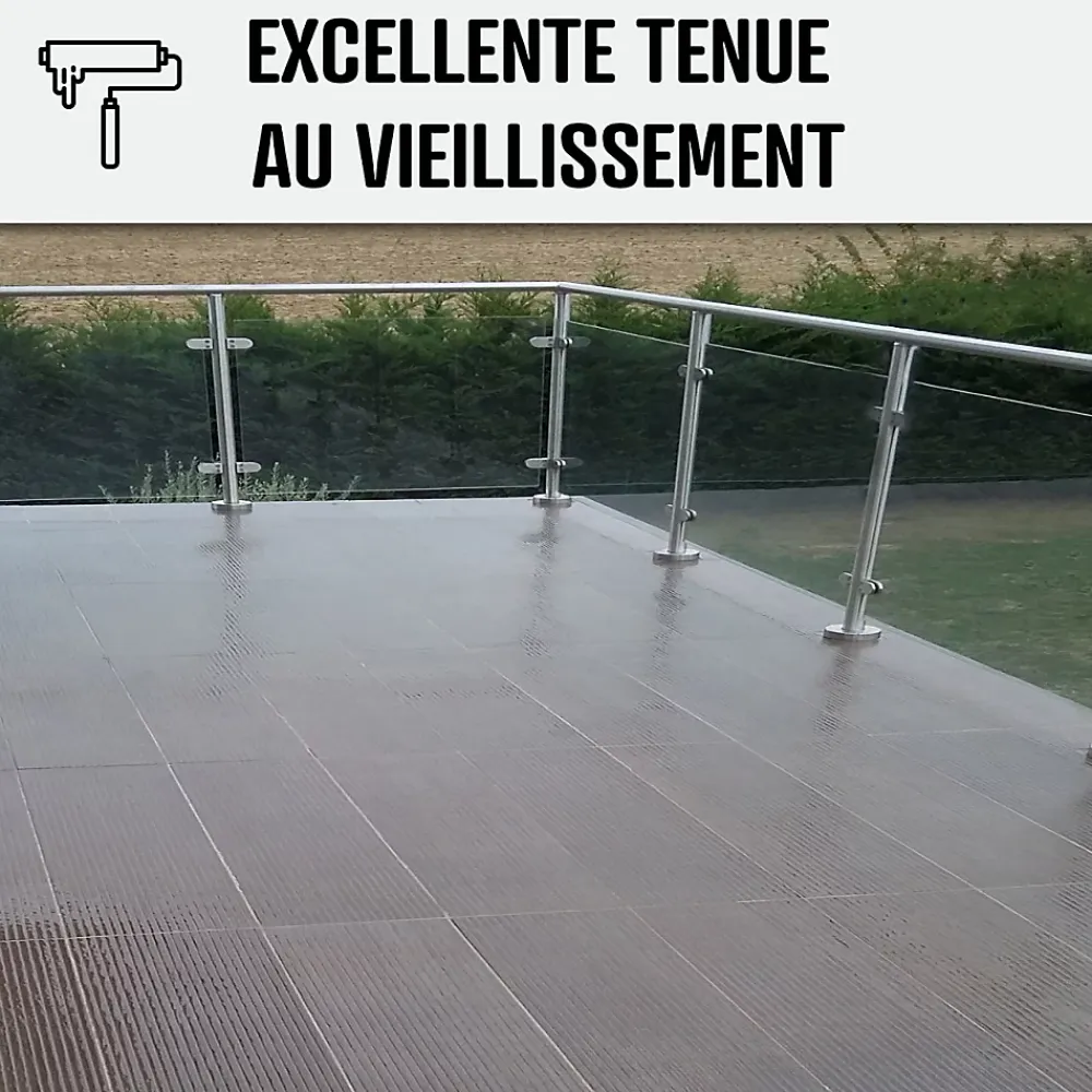 Arcane Industries Résine d'étancheite sous carrelage extérieur pour support avec pente - ARCAFILM SC Gris - 2.5 L -- Ragréage Et Primaire Pour Carrelage
