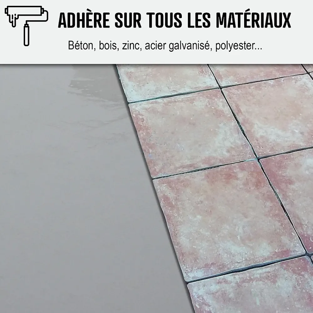 Arcane Industries Résine d'étancheite sous carrelage extérieur pour support avec pente - ARCAFILM SC Gris - 2.5 L -- Ragréage Et Primaire Pour Carrelage
