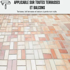 Arcane Industries Résine d'étancheite sous carrelage extérieur pour support avec pente - ARCAFILM SC Gris - 10 L -- Ragréage Et Primaire Pour Carrelage