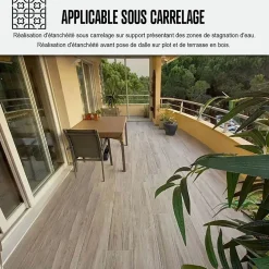 Arcane Industries Ragréage Et Primaire Pour Carrelage<Résine d'étanchéité sous carrelage polyuréthane - Pente Nulle - ARCATHAN SC Gris - 4 kg -
