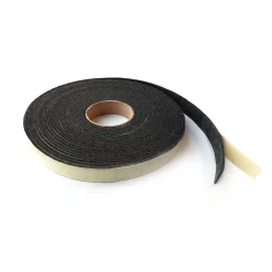 Tasseau Bois<Ruban d'isolation acoustique auto-adhésif noir L.12 x l. 0.3m Ep. 0,5 cm