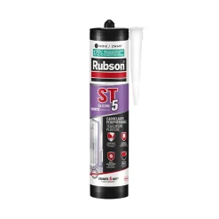 Henkel Joint Carrelage Sol<RUBSON Mastic ST5 sanitaire multi-usages - Cartouche de 280 ml - Multi usage - BEIGE