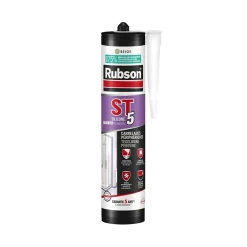 Rubson Joint Carrelage Sol<Mastic ST5 sanitaire multi-usages - Cartouche de 280 ml - Multi usage - GRIS MOYEN
