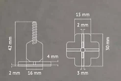 Pavilift Outils Du Carreleur<Sachet 100 croisillons à vis autonivelants 3mm en X