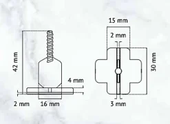 Pavilift Outils Du Carreleur<Sachet 100 croisillons pour système autonivelants 3 mm droits