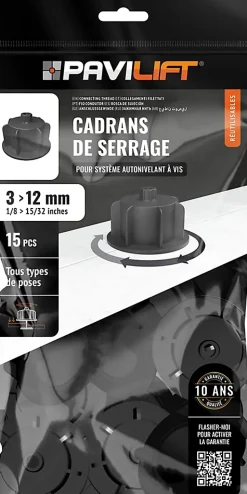 Pavilift Outils Du Carreleur<Sachet de 15 cadrans de serrage ® 3 à 12 mm