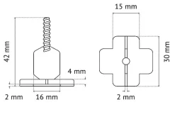 Pavilift Outils Du Carreleur<Sachet de 100 croisillons autonivelants 2 mm en I ®