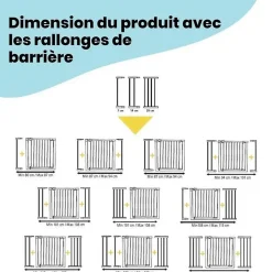 Safety 1st Barriere de securite enfant Auto Close- Barrière De Sécurité