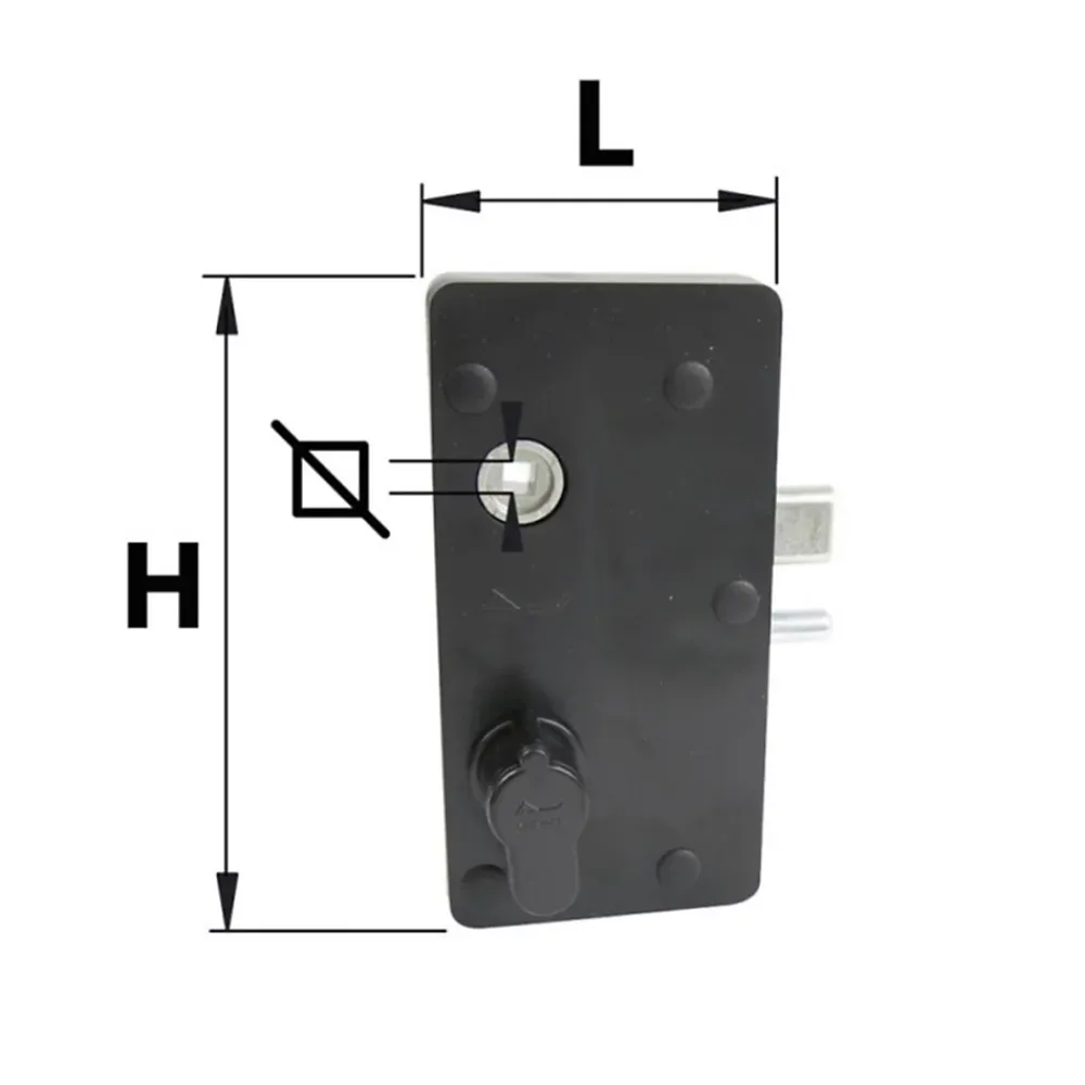 Afbat Accesoire Pour Volet<Serrure de portillon SRP01 noir