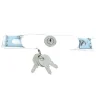 Afbat Serrure extra plate blanche pour volet roulant- Accesoire Pour Volet