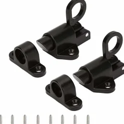 Deko Accesoire Pour Volet<Serrures de porte 2 pièces-serrures de sécurité automatiques pour portes de fenêtre-loquet à ressort (noir)