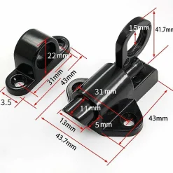 Deko Accesoire Pour Volet<Serrures de porte 2 pièces-serrures de sécurité automatiques pour portes de fenêtre-loquet à ressort (noir)