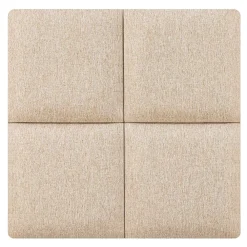 [Neu.Haus] Set de 4 coussins muraux Carpino en tissu 30 x 30 cm beige neu.haus- Panneau Mural Décoratif