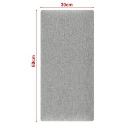 [Neu.Haus] Panneau Mural Décoratif<Set de 3 coussins muraux Carpino en tissu 60 x 30 cm gris clair neu.haus
