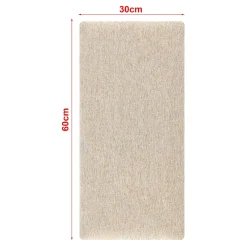 [Neu.Haus] Panneau Mural Décoratif<Set de 3 coussins muraux Carpino en tissu 60 x 30 cm beige neu.haus