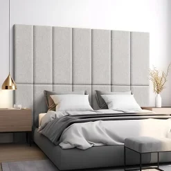 [Neu.Haus] Panneau Mural Décoratif<Set de 2 coussins muraux Carpino en tissu 90 x 30 cm gris neu.haus