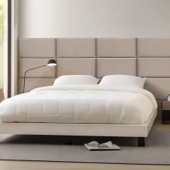 [Neu.Haus] Set de 3 coussins muraux Carpino en velours 60 x 30 cm gris clair neu.haus- Panneau Mural Décoratif