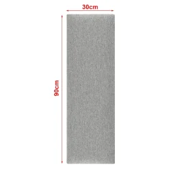 [Neu.Haus] Set de 2 coussins muraux Carpino en tissu 90 x 30 cm gris clair neu.haus- Panneau Mural Décoratif