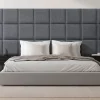 [Neu.Haus] Set de 4 coussins muraux Carpino en tissu 30 x 30 cm gris foncé neu.haus- Panneau Mural Décoratif