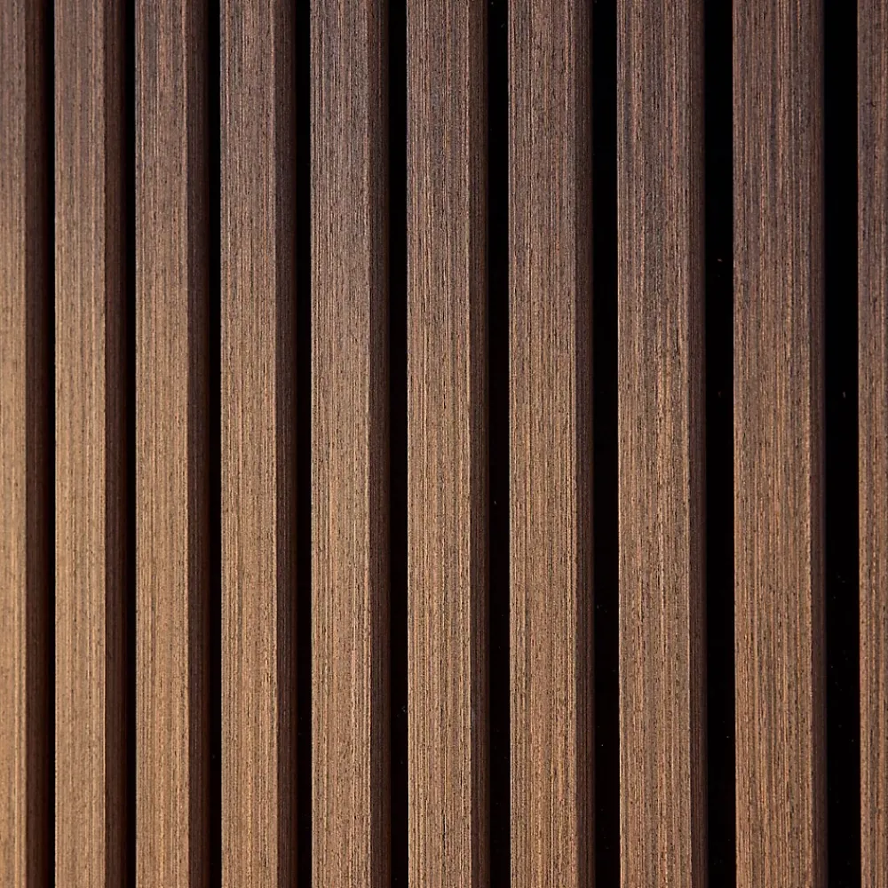 Sweeek Set de 2 panneaux muraux acoustiques décoratifs en feutrine et MDF noyer 60x120cm - Kyoto- Panneau Tasseau Bois