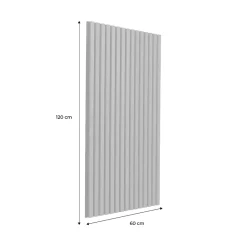 Sweeek Set de 2 panneaux muraux acoustiques décoratifs en feutrine et MDF noyer 60x120cm - Kyoto- Panneau Tasseau Bois